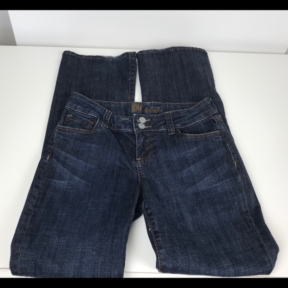 Kut from the Kloth Denim - Kut From The Kloth Woman's Blue Jeans Size 2 Back Flap Pockets Embroidered